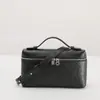 [100% Piel de Vacuno de Grano Completo] Bolso de Mano de Alta Gama con Patrón de Avestruz Lp19 Bolsa para Lonchera Bolso de Mano de Cuero Genuino Bolso Cruzado para Mujer