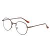 Gafas Sencillas Estilo Celebridad Metal Retro Espejos Planos Estilo Coreano Modernas para Hombres y Mujeres Gafas Anti Luz Azul Se Pueden Equipar con Miopía