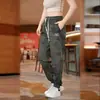Pantalones Camuflados de Seda Helada de Secado Rápido para Hombre, Pantalones Deportivos Holgados de Verano, Pantalones de Trabajo, Pantalones Casuales Versátiles para Hombre, Estilo de Verano