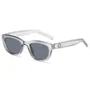 Nuevas gafas de sol para mujer de alta gama anti-ultravioleta gafas de sol de alto valor para hombre retro europeo y americano de moda marco ovalado pequeño