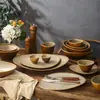 Tigelas e Pratos de Alta Qualidade em Estilo Retrô para Restaurantes, Hotéis e Uso Doméstico, Pratos Únicos, Tigelas para Sobremesa e Arroz, e Pratos de Apresentação