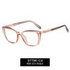 97796 Lámina para Gafas Anti-luz Azul Propiónico Transfronteriza Color Montura Óptica Tendencia Pin CP Marco para Miopía de Mujer Europeo y Americano
