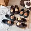 Pantuflas de Algodón Lindas de Dibujos Animados para Niñas Zapatos de Casa para Bebé Invierno Niños Suela Suave Antideslizante Felpa Adicional Calientes Zapatos de Algodón Felpudos