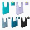 Bolsa de Compras Plegable Estilo Japonés Transfronteriza, Bolsa de Almacenamiento para Supermercado de Gran Capacidad, Bolsa Portátil Impermeable de un Solo Hombro, Personalizable con Logo