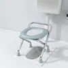 Silla de Inodoro Portátil para Ancianos, Taburete de Inodoro de Sentadillas, Dispositivo de Conversión de Inodoro de Sentadillas a Silla para Mujeres Embarazadas, Ayuda para Inodoro de Sentadillas en Casa