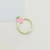 Llavero de Hebilla Redonda de Fresa Color Caramelo Accesorios de Joyería Hechos a Mano DIY Colgante para Mochila Teléfono Juguete