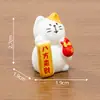 Paisagem em Miniatura Gato da Sorte Fofo Figura Boneca Casa de Bonecas DIY Decoração Acessórios Painel do Carro Pequeno Ornamento