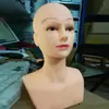 Cabeça de Manequim Beleza Acuponto Molde de Cabeça Silicone Manequim Cabeleireiro Cabeça Humana Modelo Molde Facial Pontas Maquiagem Realista