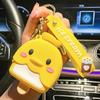 Carteira de Moedas de Silicone Criativa Pato Donald Chaveiro Pingente Bolsa de Armazenamento de Moedas Infantil Acessório Produto de Desenho Animado