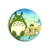 Totoro Miyazaki Anime Baqi Insignia de hojalata bidimensional Colgante