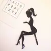 Tarjeta de Inserción para Pastel de Acrílico Estilo Madre Nueva Diosa de Tacón Alto Tarjeta de Decoración de Pastel para Mesa de Postres de Fiesta Huevo