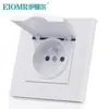 Panel de enchufe de interruptor estándar francés blanco Enchufe francés Doble USB francés con Typec Panel de enchufe estándar europeo Instalación empotrada