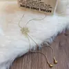 Popular Collar de Copo de Nieve de Circonita con Diseño Deslizante, Cadena de Suéter Versátil y que No Pierde el Color para Mujer, Accesorio de Ropa de Alta Gama para Otoño e Invierno