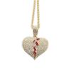 Colgantes de Pareja con Forma de Corazón de Estilo Europeo y Americano, Collares Hip-Hop Exagerados Modernos y Únicos