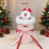 Sombra Companheira de Flor Natal Plush Buquê de Flor Maçã Acabado Desenho Animado Haste Única Artesanal DIY Buquê de Flores Véspera de Natal Acabado com Concha