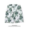 Calças de praia havaianas masculinas verão novo estilo de Hong Kong solto casual home shorts coreano estilo à beira-mar calças de casal