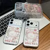 Funda de Teléfono Graffiti Cachorro West Highland para Apple 17ProMax, Alto Valor para Niñas, Diseño de Ventana Grande Huawei Xiaomi