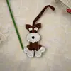 Colgante para Bolsa de Cachorro Schnauzer Mancha Lindo Lanyard de Cachorro Colgante para Bolsa de Cuero Dibujo Animado Pequeño Regalo Venta al por Mayor