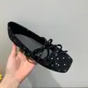 Aumento interno de altura de 3 cm, zapatos Mary Jane poco profundos de puntera cuadrada estilo hada con lunares suaves estilo francés para mujer