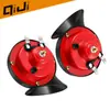 Directo de Fábrica 12v bocina de caracol para coche bocina de motocicleta bocina de coche de dos tonos alta y baja silbato bocina eléctrica