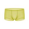 Nova tendência cueca boxer masculina transparente invisível 50g seda gelo sem costura moda secagem rápida tamanho plus roupa íntima para casais homens