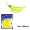 50 Luya Bait Camarão Biônico Luminoso Camarão Simulação Falsa Isca Suave Isca de Peixe Isca Fluorescente Camarão Pesca Atacado