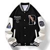 Abrigo de moda hiphop de calle europeo y americano ins para hombre y mujer, moderno, primavera y otoño, retro vintage, uniforme de béisbol americano