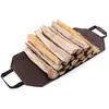 Bolsa para Almacenar Leña Portátil Resistente Lona Encerada Bolsa para Leña Bolsa para Cortar Leña Bolsa para Almacenar Leña Transporte de Leña