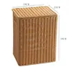 Caja de Almacenamiento para Armario de Dormitorio, Cesta de Almacenamiento para Ropa Sucia con Tapa, Cesto de Lavandería para Baño tipo Ratán, Cubo para Ropa Sucia