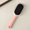 Peine Masajeador de Cojín de Aire Mango Giratorio Antideslizante con Agujero para Colgar Peine Antiestático para Lavado de Cabello en Casa Alivio del Cuero Cabelludo Peine Alisador de Cabello