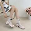 Zapatos Mary Jane de Satén Dulce con Lazo Tacón Medio Retro Lolita Tacón Grueso Zapatos para Vestido Cheongsam con Falda 2024