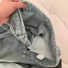 Jeans de Pierna Ancha con Perforaciones Calientes de Color Claro para Mujer Primavera y Otoño 2024 Tendencia Versátil Nuevo Diseño Cintura Alta Adelgazantes Pantalones de Pierna Recta