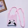 2024 Bolsa de Mão Mini de Tricô Guofeng Panda Bolsa de Celular Fashion Guofeng Bolsa de Ombro Bolsa Casual Versátil
