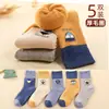 Calcetines para niños engrosados calcetines de rizo para niños de tubo alto calcetines para niños invierno terciopelo cálido calcetines para bebé calcetines de nieve