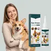 Colírio para Animais Fórmula Suave Limpeza Diária da Área dos Olhos para Gatos e Cães Aliviar o Desconforto Ocular Cuidados com os Olhos