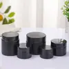 Botella de Vidrio Negra Engrosada Nueva Set de Viaje Botella Vacía Portátil Loción para el Cuidado de la Piel Crema Facial Cosméticos