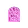 Flip Sugar Cake Mold Cogumelo Porta de Madeira Janela Silicone Líquido Molde Ferramentas de Cozimento de Bolo