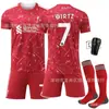 2627 Jersey del Ejército Rojo número de club 11 Salah uniforme de equipo infantil Liverpool local Traje de fútbol Notta