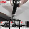 Extractor de tuercas con rosca inversa y funda antideslizante, especializado para pernos de rueda dañados, oxidados, barridos y antirrobo