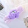 Faixa de cabelo de pelúcia de desenho animado Big Eye Monster atacado mini fofo pequeno monstro cocar faixa de cabeça meninas rosto lavar faixa de cabelo