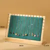 Suporte de Exibição para Colares Suportes de Exibição para Joias para Transmissão ao Vivo Suporte de Exibição de Madeira Maciça Cabide de Joias Rack de Exibição para Correntes de Suéter