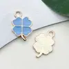 Azul Lago Gotejamento de Óleo Mamadeira Floco de Neve Laço Coração Pingente Acessórios Artesanais Pulseira Colar Acessórios de Joia