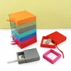 Caja de suspensión de película de PE, caja de extracción de impresión, caja de joyería transparente, caja de almacenamiento antioxidante para aretes y collares, embalaje de joyería