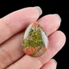 1617-Amatista Cuarzo Rosa Ojo de Tigre Piedra Colgante Forma de Gota de Agua Colgante de Piedra Preciosa de Cristal Accesorios para Pendientes Colgantes Pulseras DIY
