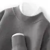Tricô de Caxemira Gola Alta Meia-Calça Estilo Business Casual de Alto Padrão Suéter Masculino Tricô Tricô com Tricô de Lã Estilo Outono e Inverno