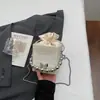 Bolsa Pequena de Verão Transfronteiriça 2026 Novo Estilo Bolsa Saco Casual Bolsa Transversal Casual Simples Bolsa de Mão com Pérolas