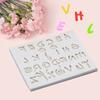 26 Letras Maiúsculas em Inglês e Números Molde de Silicone Fondant Bolo Chocolate Decoração Molde DIY Assar