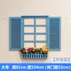 Accesorios para el hogar estilo mediterráneo ventana falsa estilo europeo ventana falsa colgante de pared caja de medidor pastoral decoración de pared decoración de pared