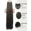 Las pelucas son un artículo de gran venta en el comercio transfronterizo, populares entre las mujeres europeas y americanas, Extensiones de Cabello Liso Extra Largas de Cinco Secciones, Postizos Grandes, Extensiones de Cabello Teñido Degradado