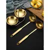 Aço Inoxidável 304 Concha para Sopa e Escumadeira para Panela Quente Suporte de Colheres para Pendurar de Restaurante Suporte para Colheres de Panela Quente Conjunto de Colheres para Sopa de Panela Quente